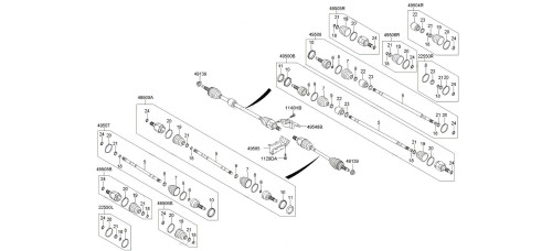 MOBIS FRONT JOINT ASSY-CV SET FOR KIA MORNING PICANTO 2011-15