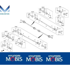 43-496 PRIVOD ZADNIY HYUNDAI SANTA FE 2020-23