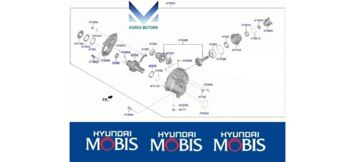 MOBIS TRANSFER ASSY 8-SPEED D4HB HYUNDAI STARIA 2021-25
