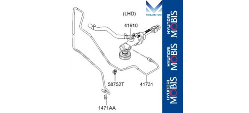 MOBIS 41-416 CLUTCH MASTER CYLINDER SET FOR SORENTO 2006-10
