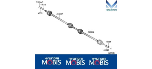 MOBIS NEW REAR SHAFT AND JOINT ASSY-CV 4WD KIA STINGER 2017-24