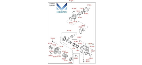 NEW TRANSFER ASSY-ATA 4WD SET FOR HYUNDAI SANTA FE 2009-12