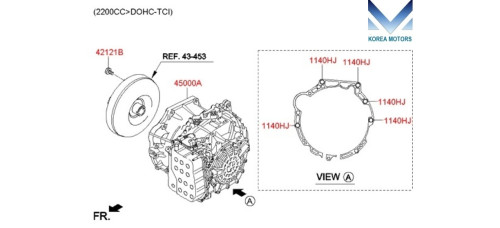 NEW TRANSMISSION ASSY-AT 6-SPEED 2WD/4WD HYUNDAI SANTA FE 2015-18