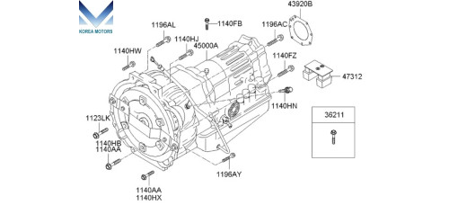 NEW TRANSMISSION ASSY-ATA 4WD SET FOR KIA SORENTO 2006–10