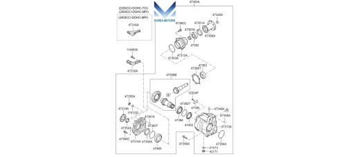 NEW TRANSFER ASSY-MT 4WD SET FOR KIA SORENTO 2009–12
