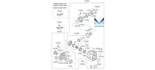 NEW TRANSFER ASSY-ATA 4WD SET FOR KIA SORENTO 2009–12