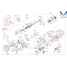 NEW TRANSFER CASE ASSY-MT 4WD SET HYUNDAI STAREX H-1 1997-07