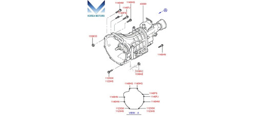 NEW MANUAL T/M 5-SPEED 2WD/4WD SET FOR HYUNDAI STAREX H-1 1996-01