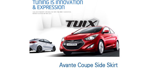 TUIX SIDE SKIRT SET FOR HYUNDAI AVANTE ELANTRA COUPE 2013-15 TUIX SIDE SKIRT SET FOR HYUNDAI AVANTE ELANTRA COUPE 2013-15