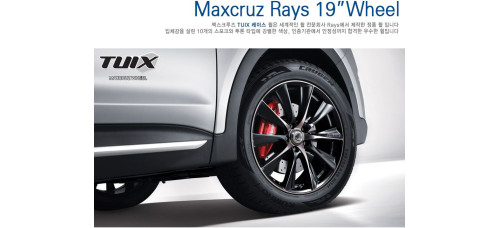 RAYS 19 WHEEL BLACK SET HYUNDAI SANTA FE 2012-15