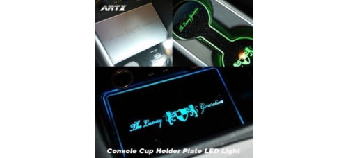 ARTX HYUNDAI SANTA FE DM - LED CUP HOLDER CONSOLE INTERIOR PLATES