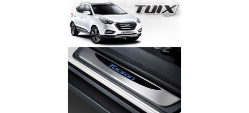 LED DOOR SILL SCUFF PLATES SET FOR HYUNDAI TUCSON / IX35 2010-15